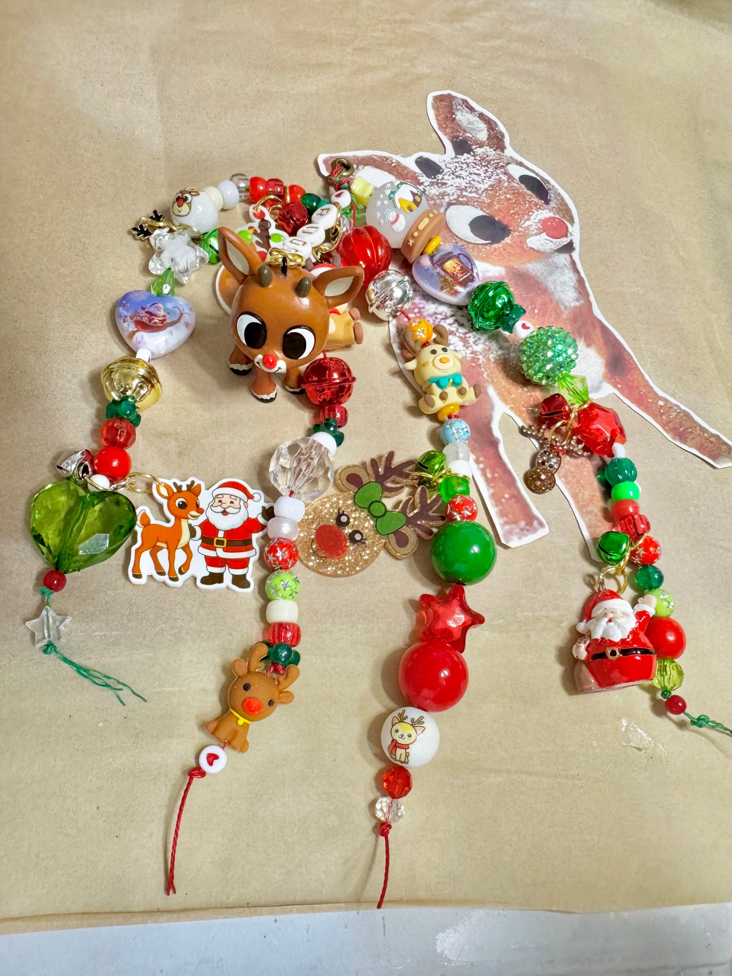 🦌 Chunky Rudolph the Red Nosed Reindeer Bookmark Charm