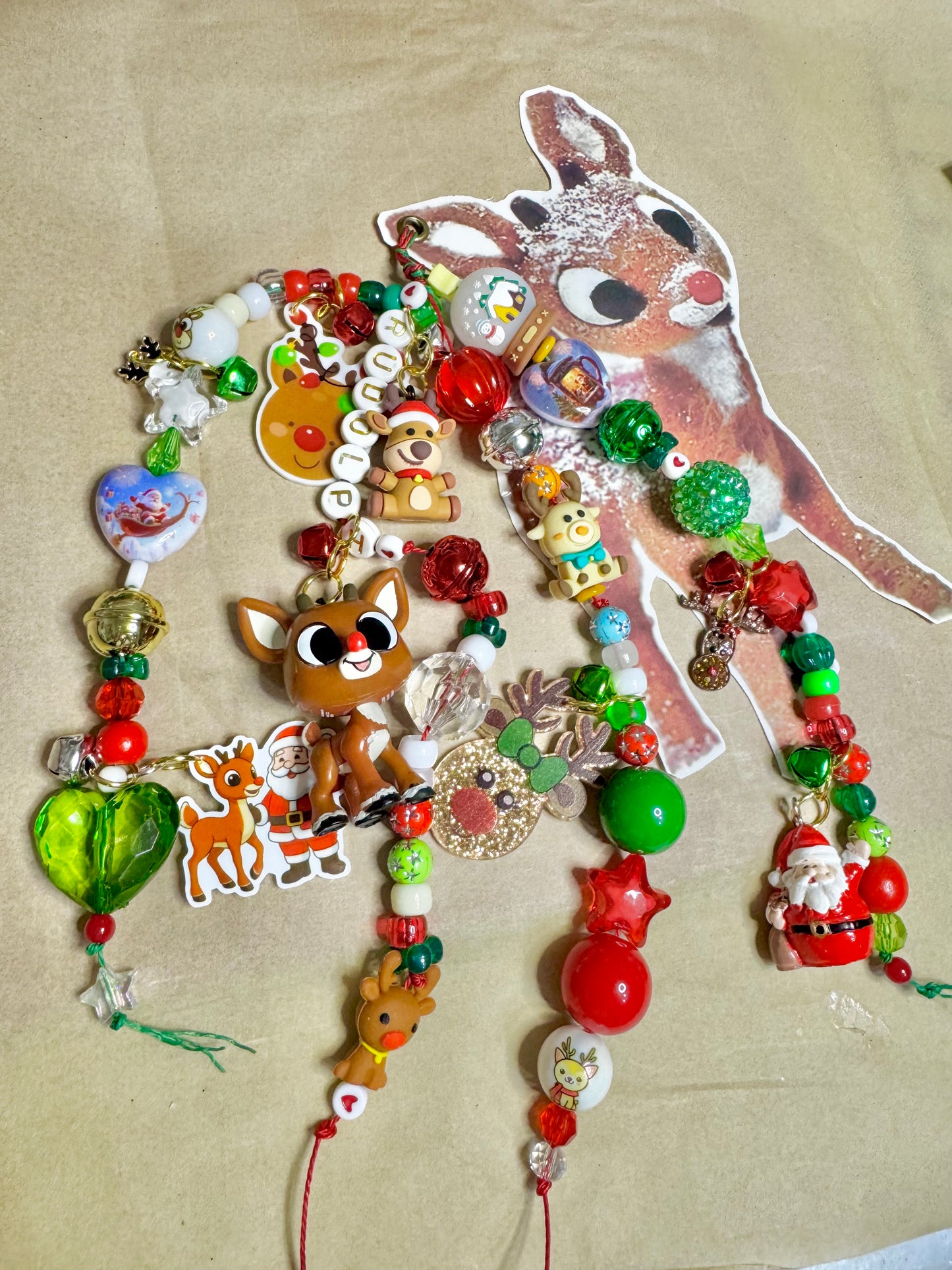 🦌 Chunky Rudolph the Red Nosed Reindeer Bookmark Charm