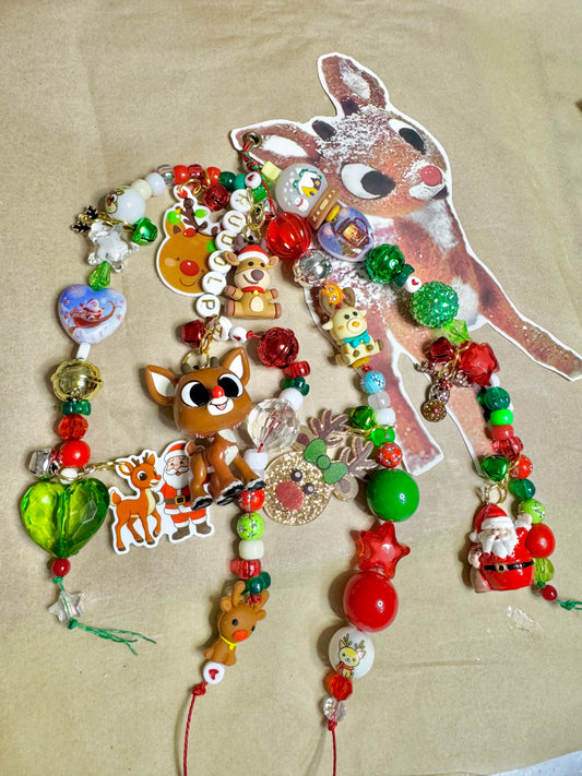 🦌 Chunky Rudolph the Red Nosed Reindeer Bookmark Charm