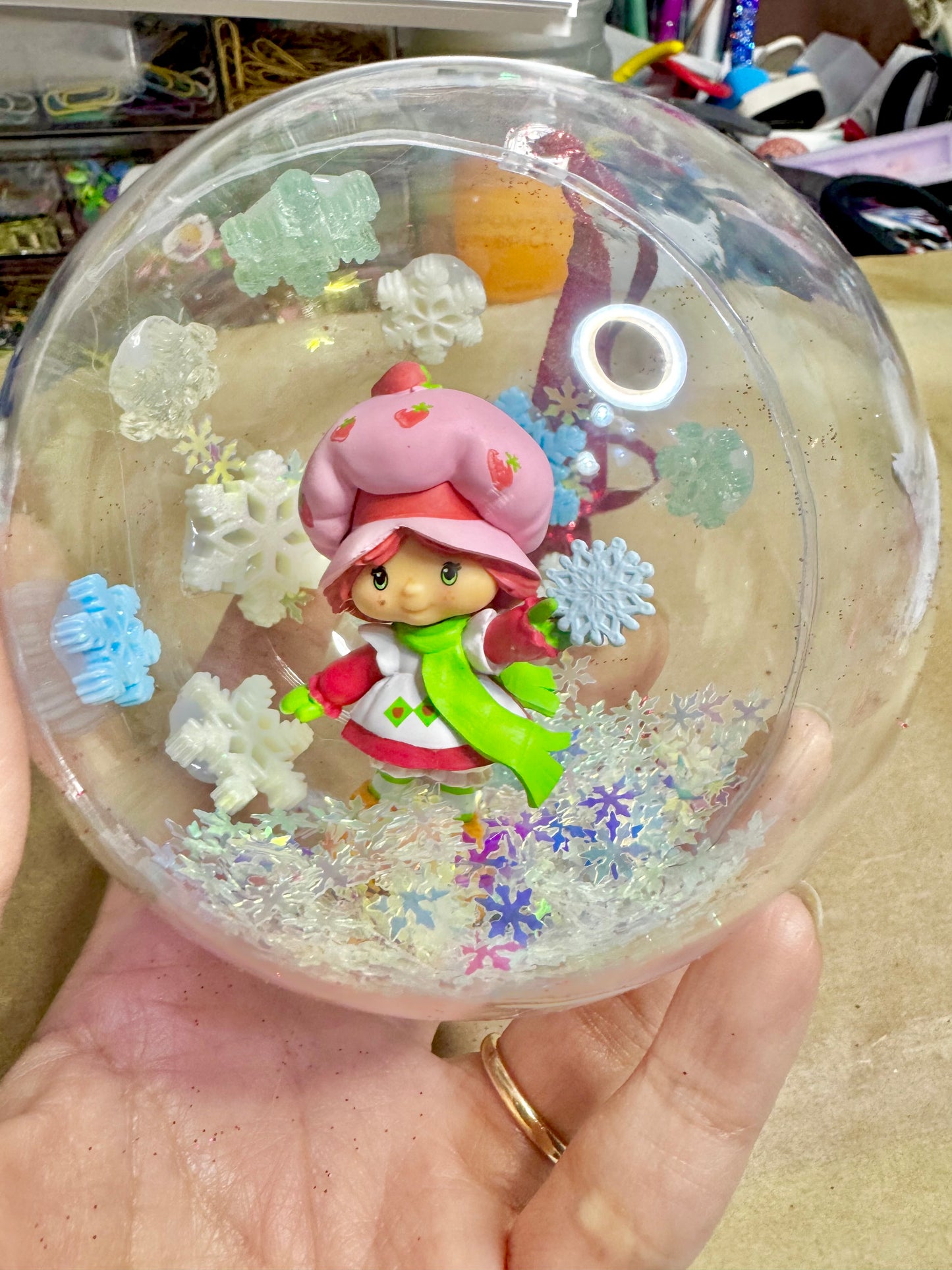 Strawberry Shortcake Shaker Ornament