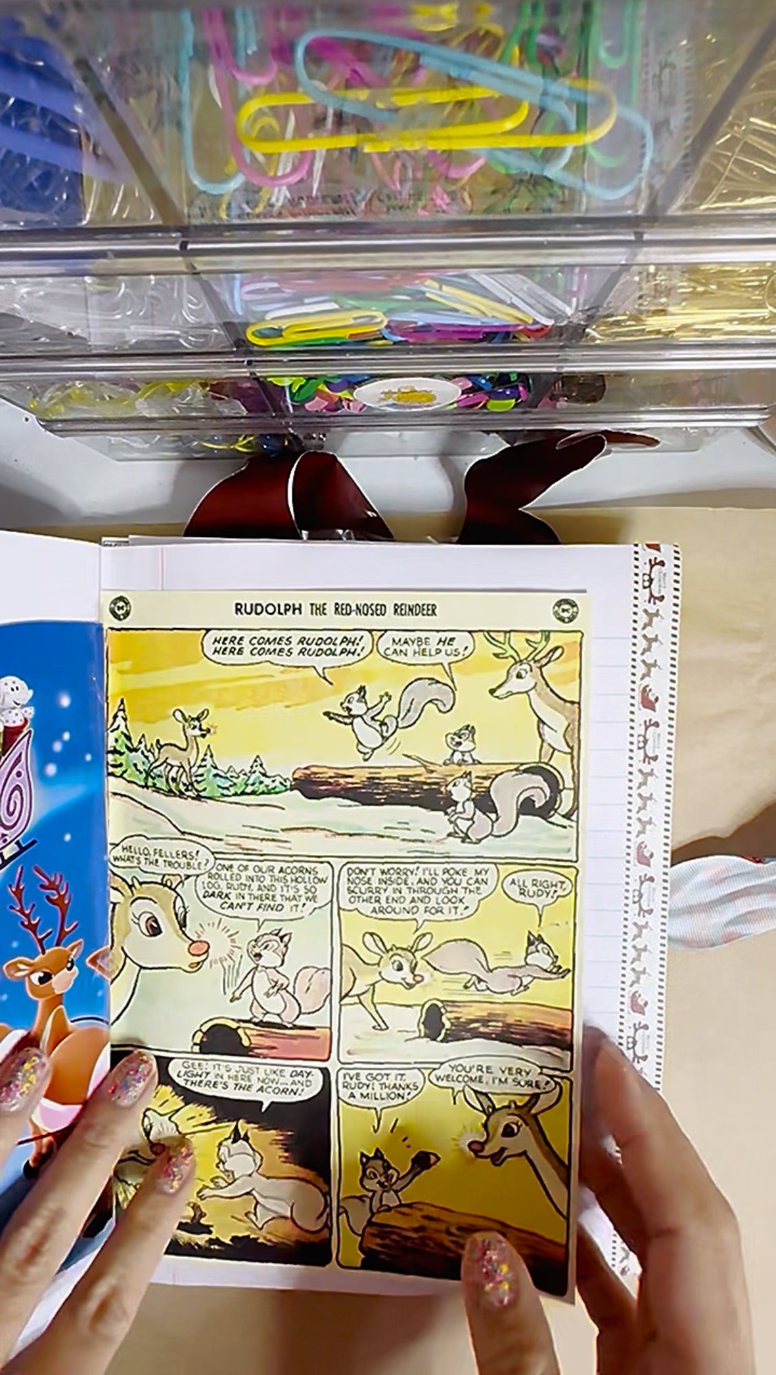 🦌🎄Rudolph the Red Nosed Reindeer Chunky Junky Junk Journal