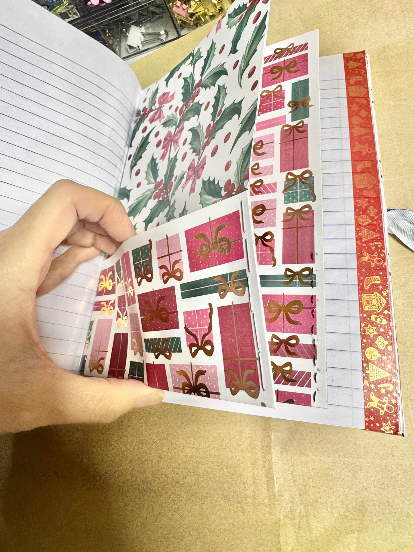 Ready to fill Rudolph the Red Nosed Reindeer Junk Journal