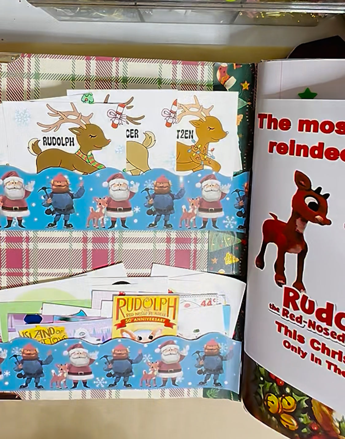 🦌🎄Rudolph the Red Nosed Reindeer Chunky Junky Junk Journal