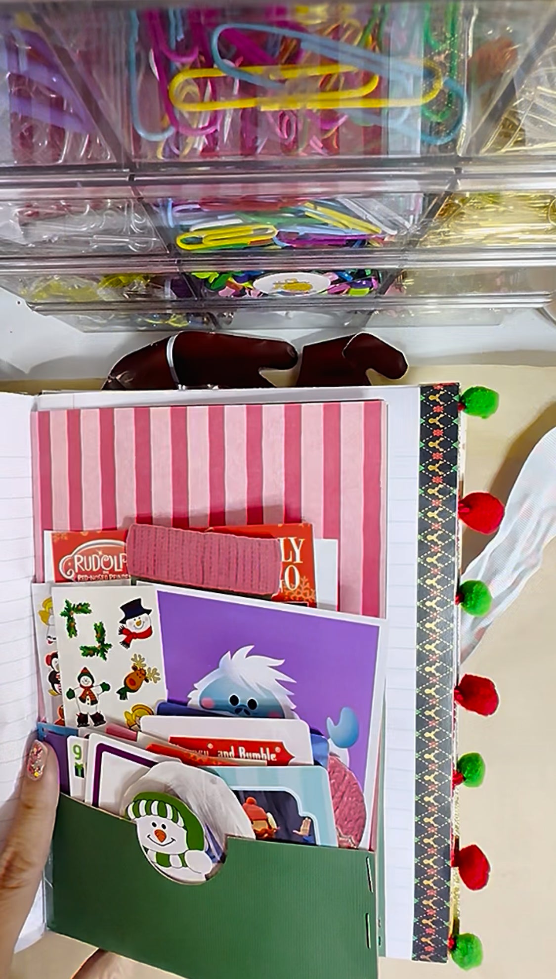 🦌🎄Rudolph the Red Nosed Reindeer Chunky Junky Junk Journal