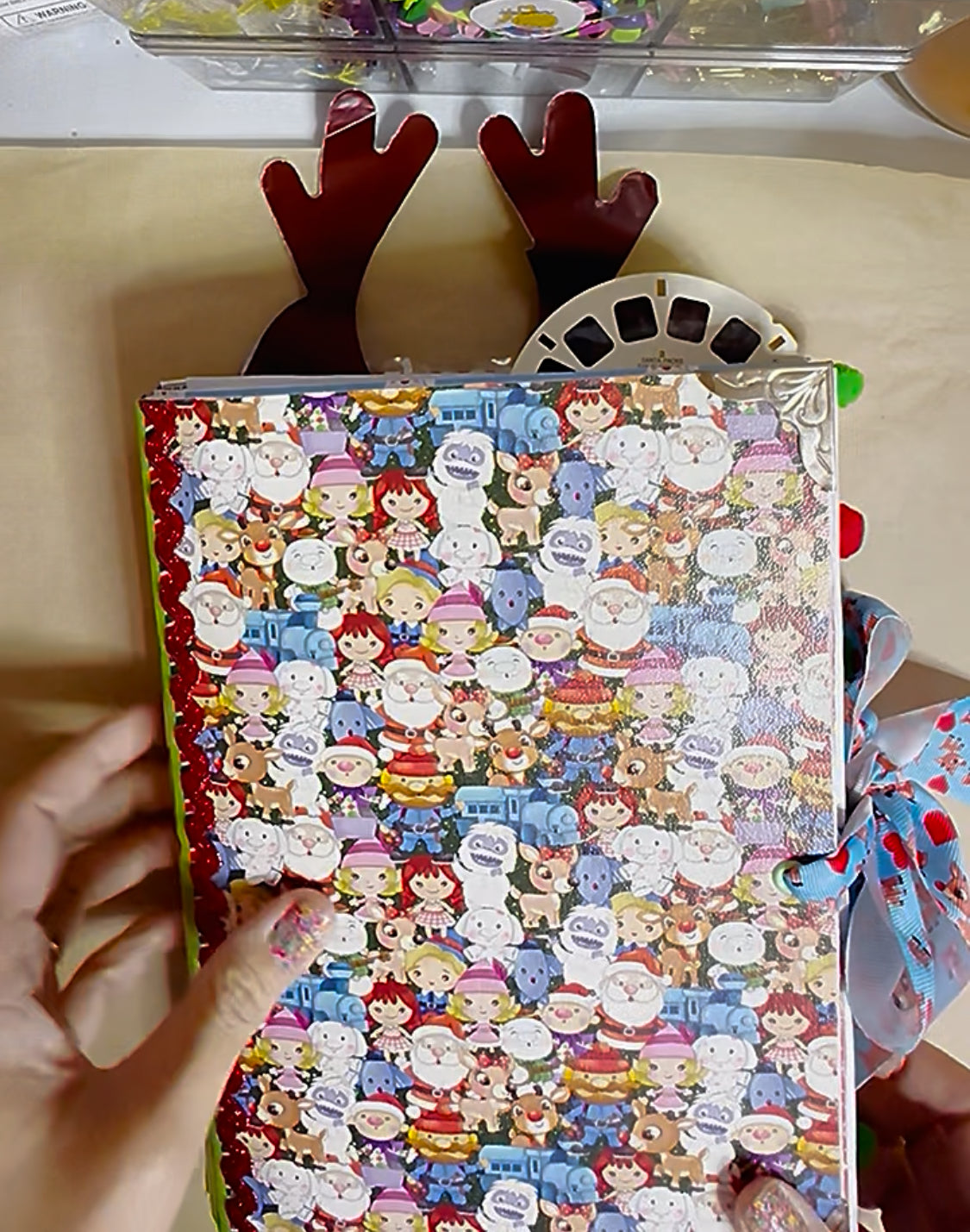 🦌🎄Rudolph the Red Nosed Reindeer Chunky Junky Junk Journal