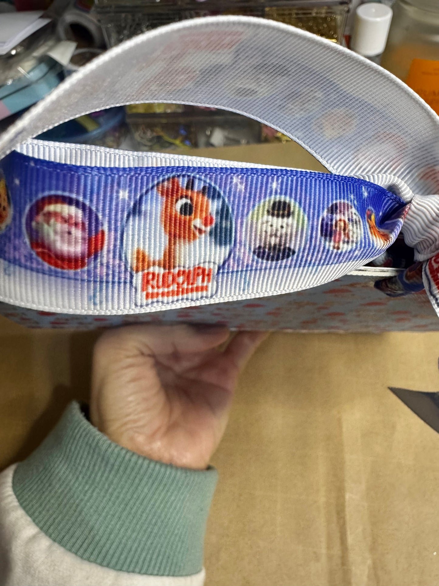 Ready to fill Rudolph the Red Nosed Reindeer Junk Journal