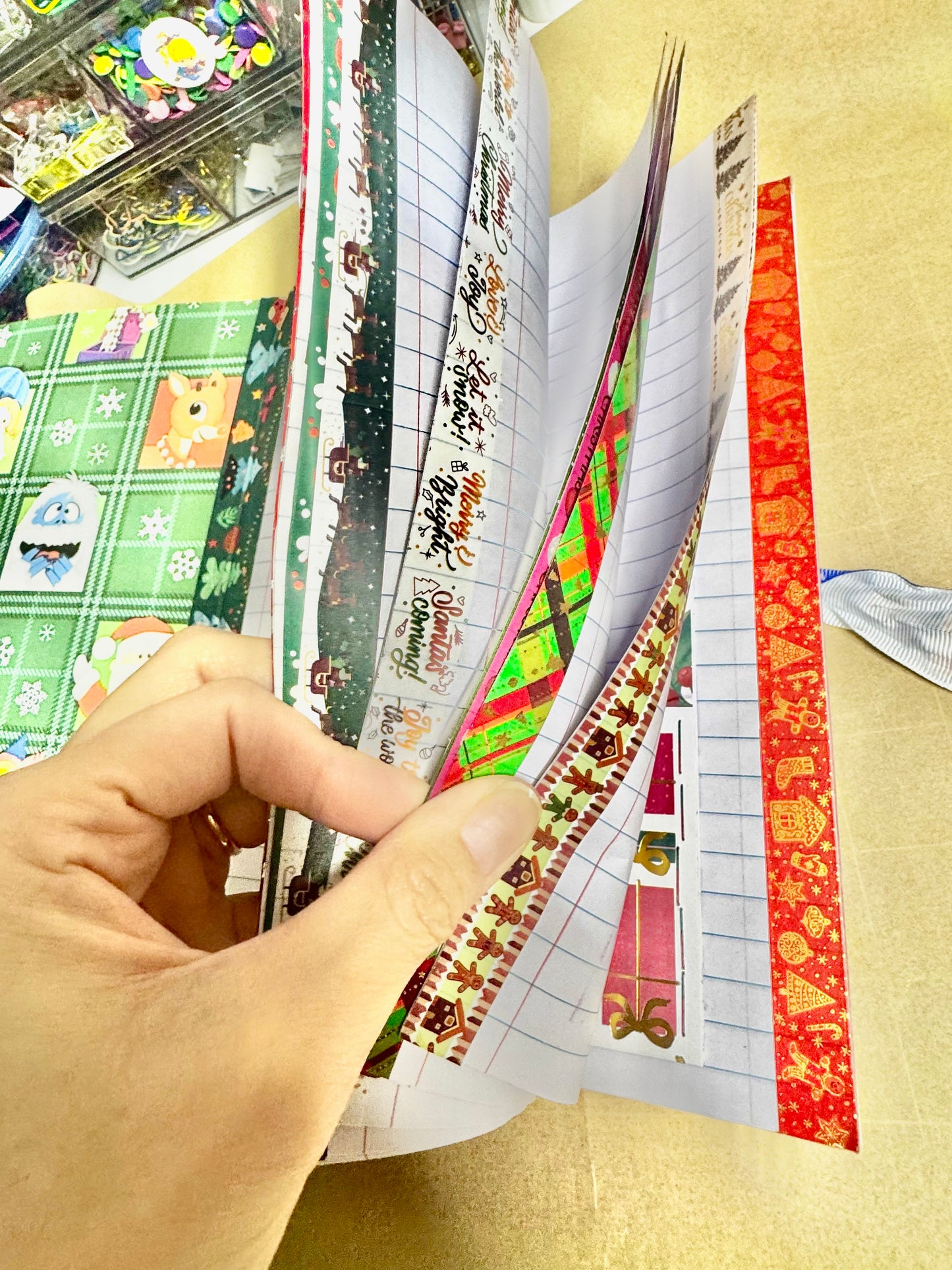 Ready to fill Rudolph the Red Nosed Reindeer Junk Journal