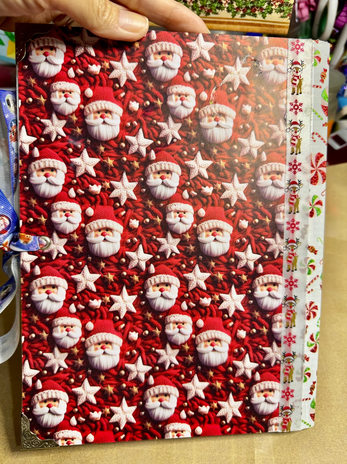 Ready to fill Rudolph the Red Nosed Reindeer Junk Journal