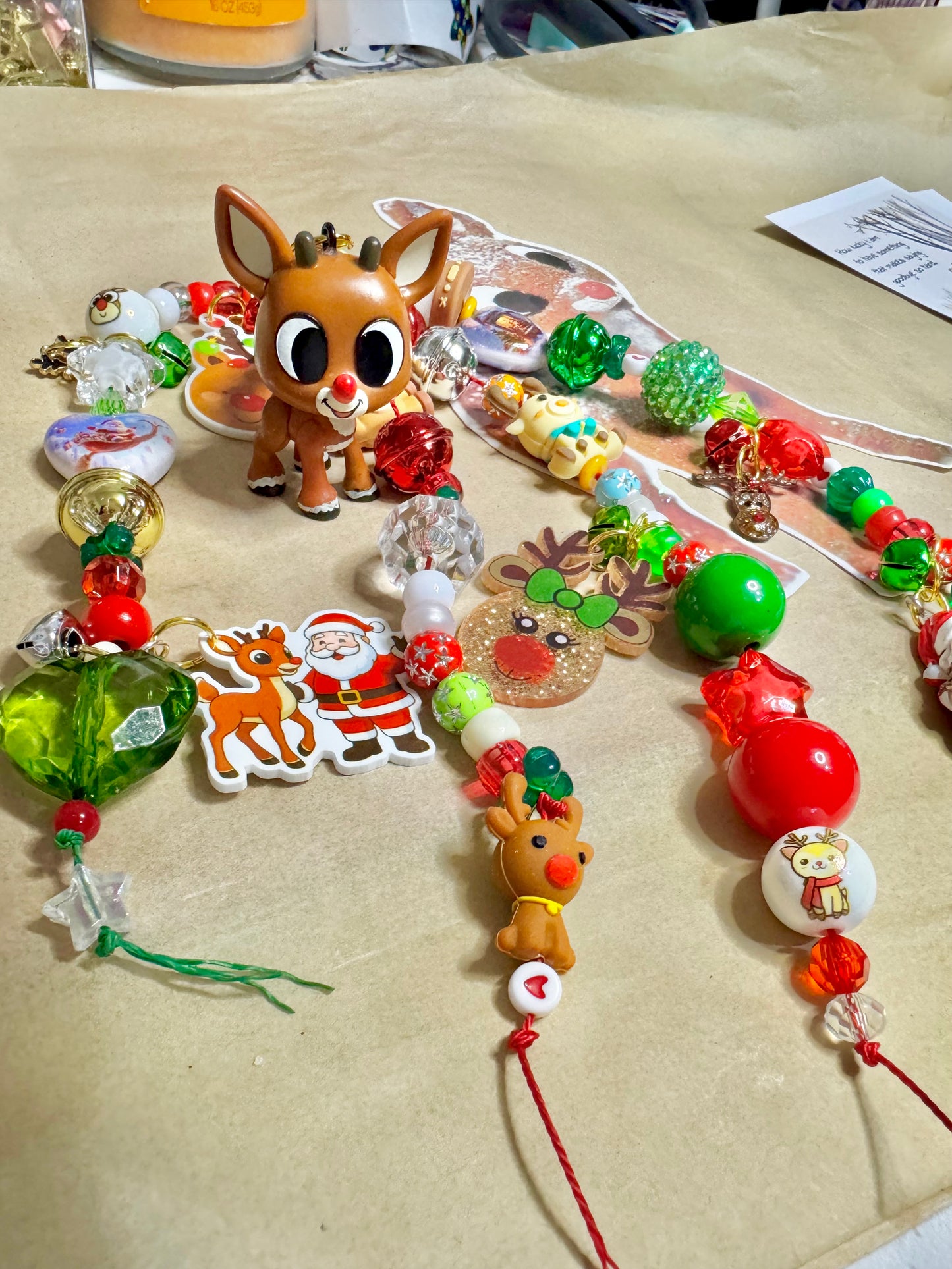🦌 Chunky Rudolph the Red Nosed Reindeer Bookmark Charm