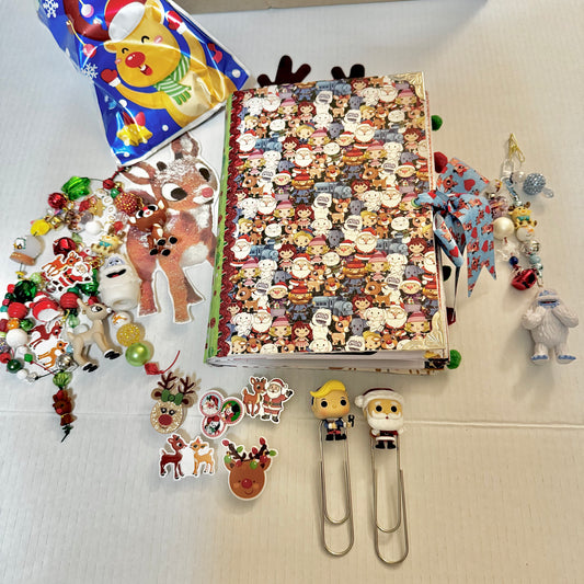 Rudolph The Red Nosed Reindeer Chunky Junk Journal & Charms Set